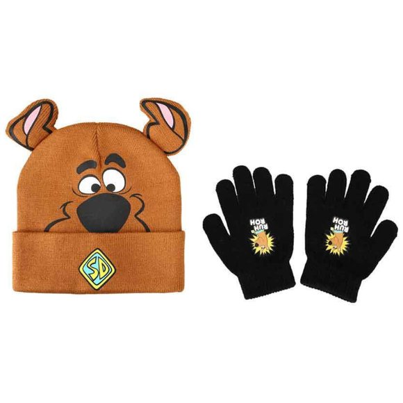 Scooby Doo Youth Beanie and Gloves Combo - Picture 1 of 5